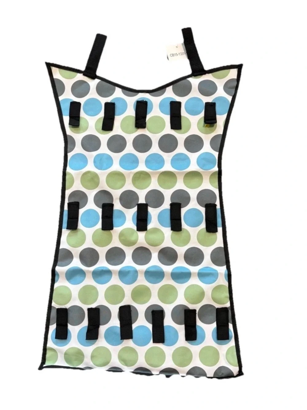 Thirty-One Gifts Polka Dot Hanging Organizer Blue, Green, Gray Cute!